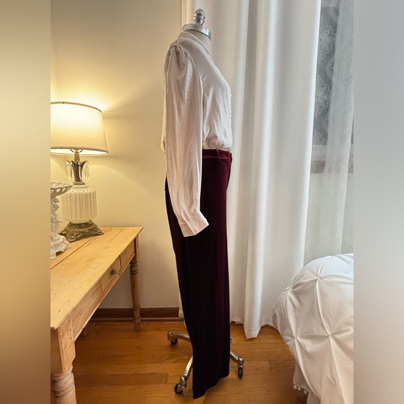 THE PORTER COLLECTIVE  Guidara velvet pants, burgundy color, size 1X. NWOT - Picture 4 of 11